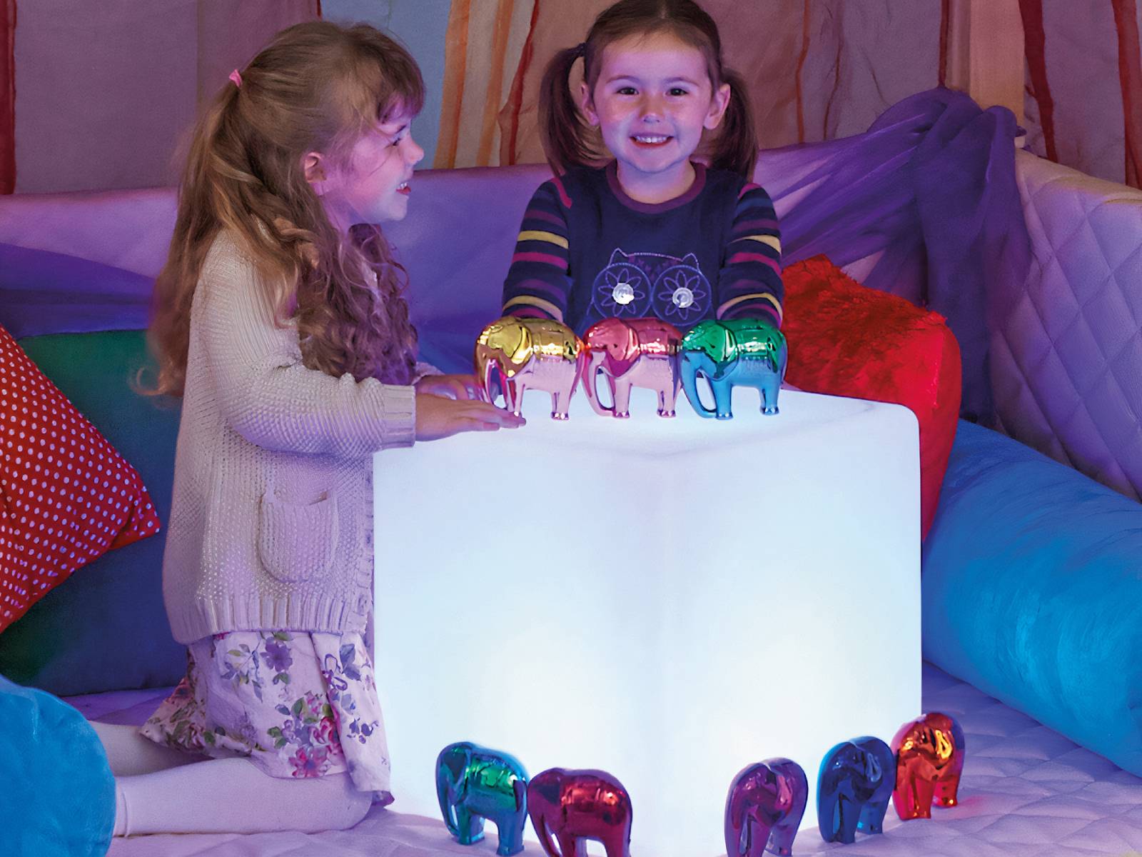 Sensory Colour Changing Light Cube Table