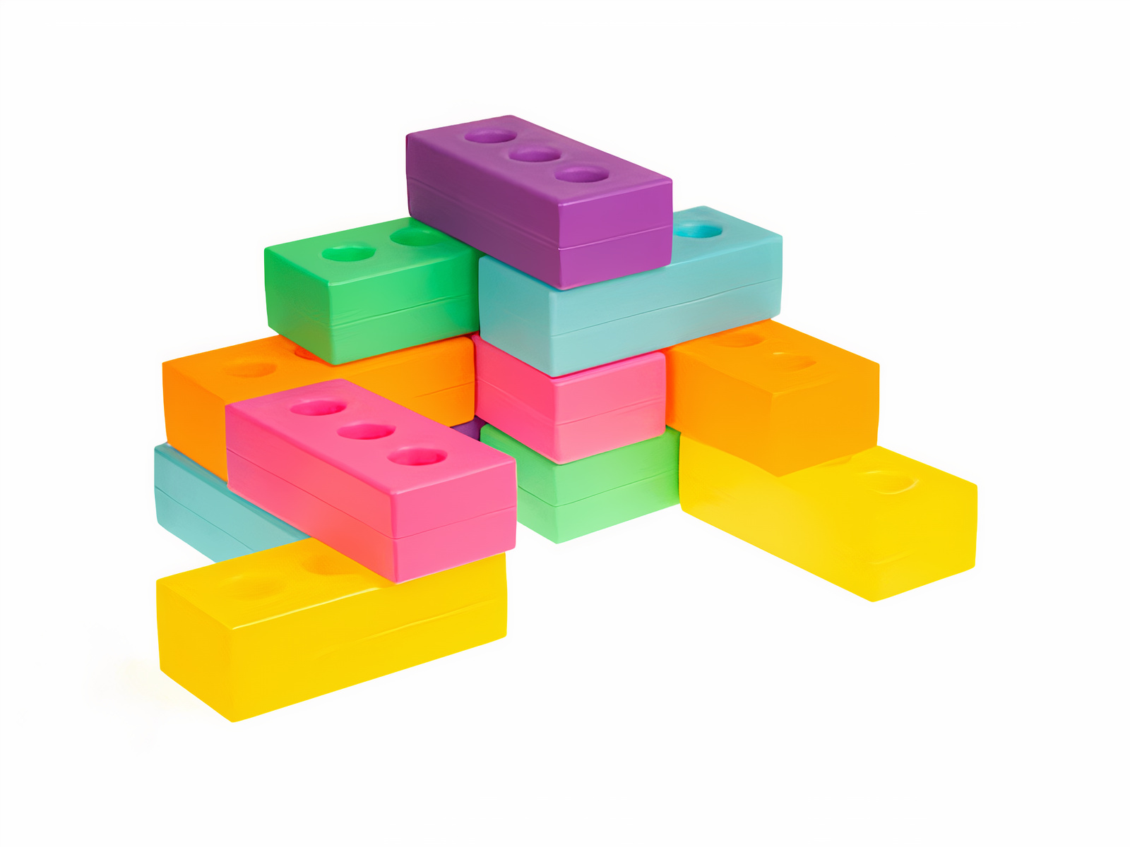 Light Up Glow Construction Bricks