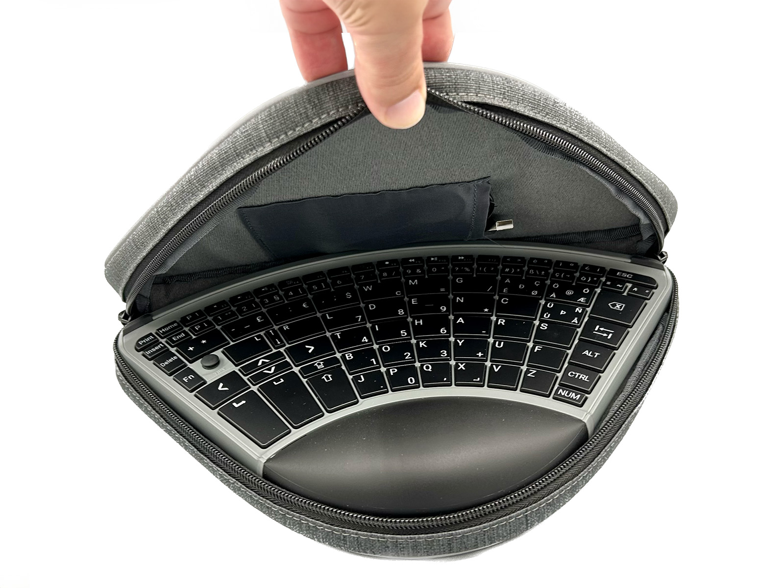 TiPY Keyboard - Graue Tasche