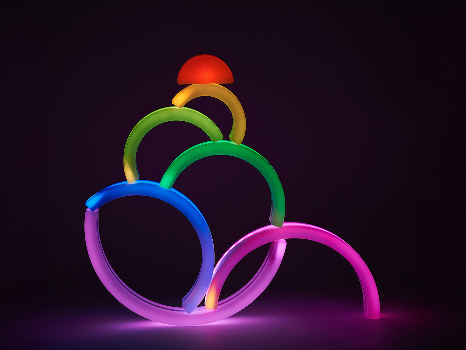Regenbogen Leuchtbögen (7er Set)