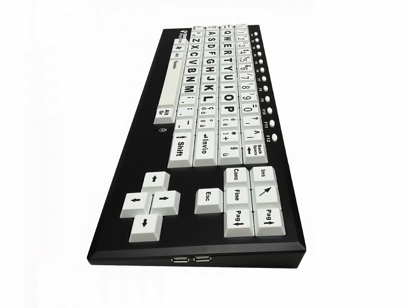 Visionkeys - Schwarz-Weiss-Kontrast Tastatur (IT)