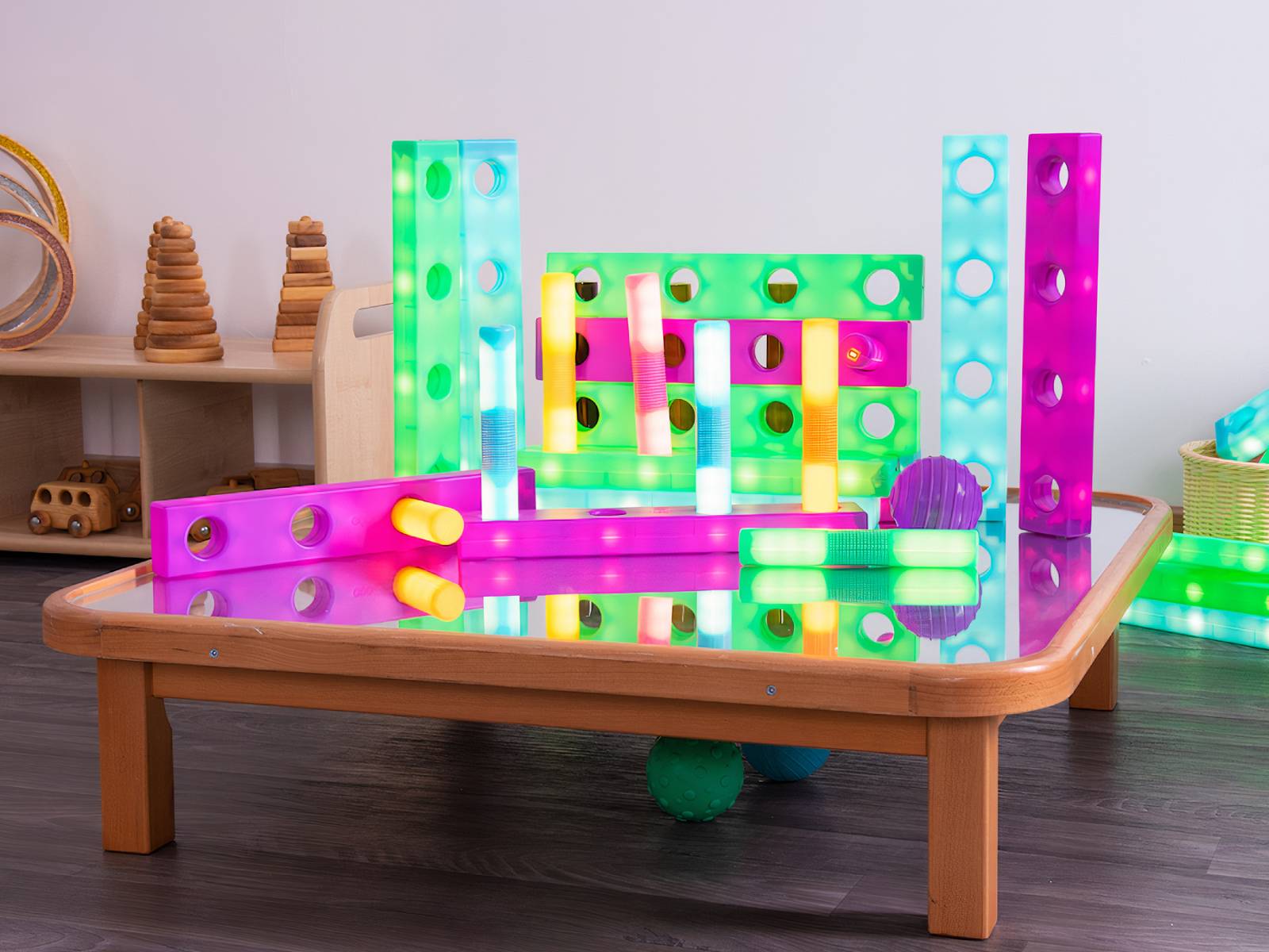Stack and Build Glow Blocks (9pcs)