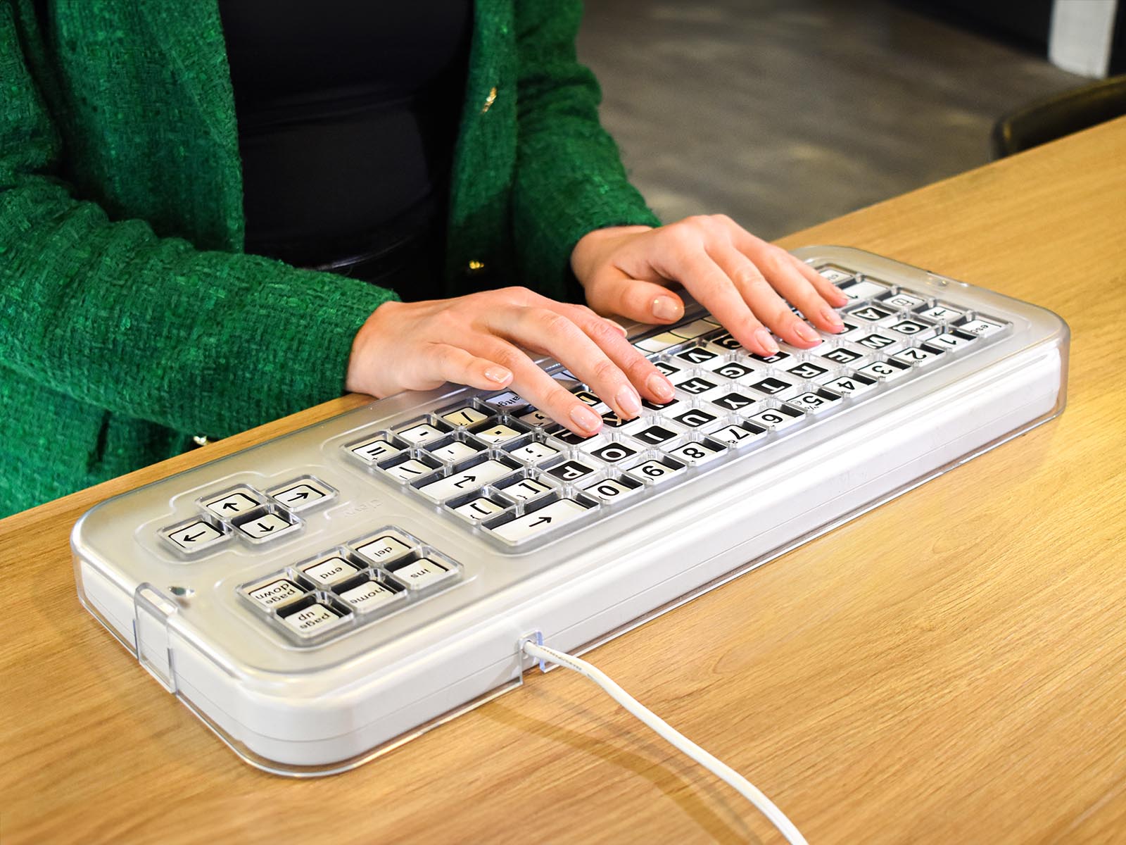 Clevy Tastatur: Fingerführraster