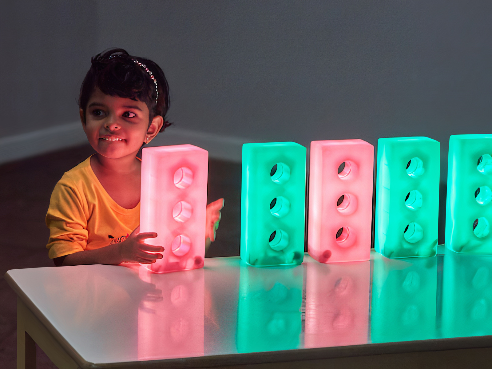 Light Up Glow Construction Bricks